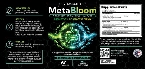 MetaBloom — Advanced Synbiotic Gut Support